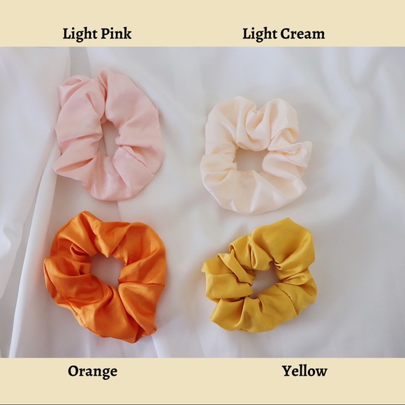 Small Scrunchie in the Color Orange - Picture 2 of 2